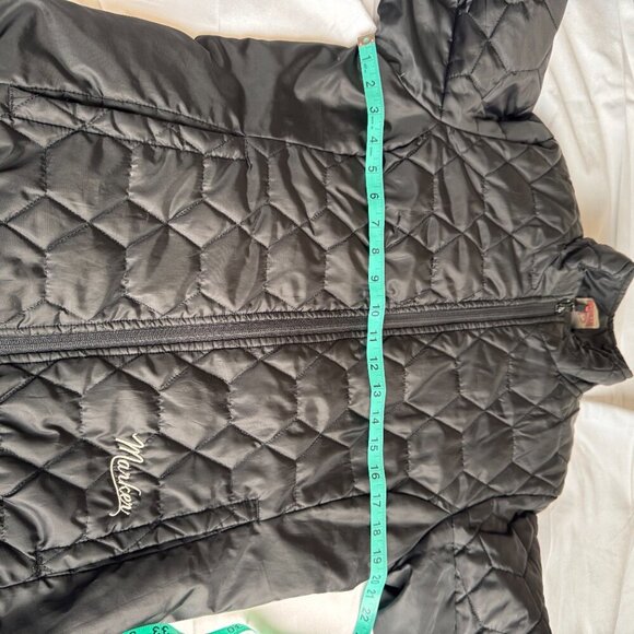 MARKER Women's Quilted Full Zip Jacket Black Front Pockets Insulated Waterproof - Picture 11 of 12